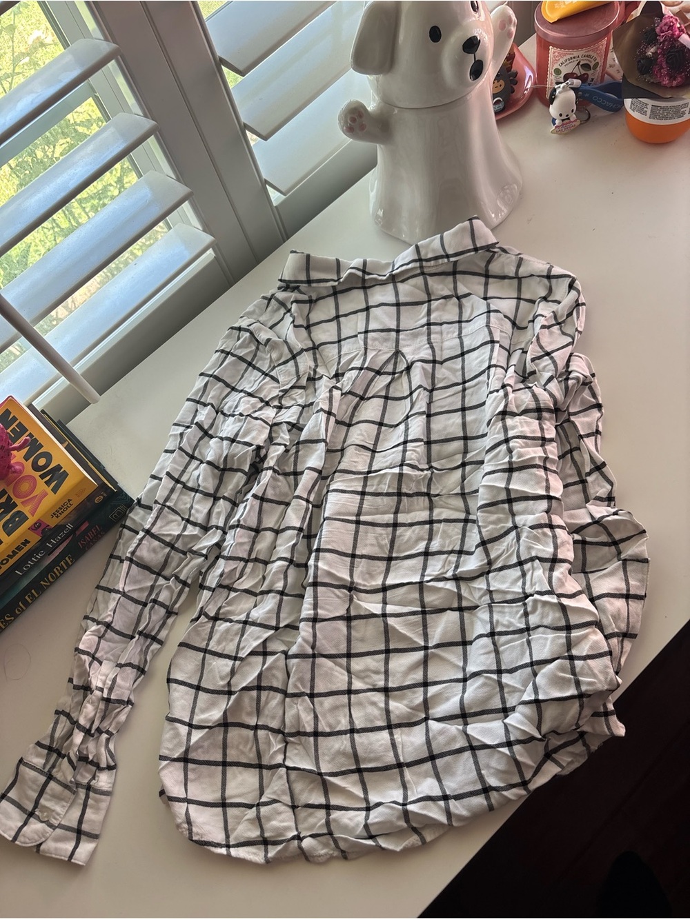 Calvin Klein Windowpane Button Down - Picture 4 of 7